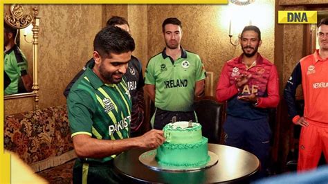 Babar Azam Cuts Birthday Cake with Rohit Sharma & other T20 World Cup ...