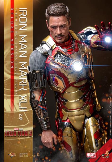 Iron Man Mms D B Iron Man Mark Xlii Deluxe Th Scale