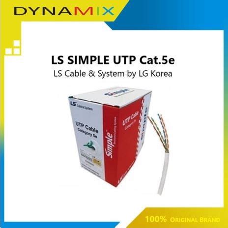 Jual LS Kabel LAN Simple UTP Cat 5e Cat5e 305 Meter ORIGINAL Shopee