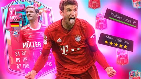 WOW ESTA CARTA es un SUEÑO THOMAS MULLER 91 FUT BIRTHDAY REVIEW