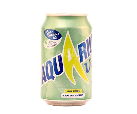 Aquarius Vive Bebida isotónica sabor lima limón bajo en calorías Lata 33 cl