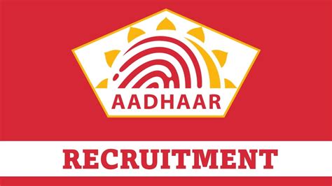 Uidai Recruitment Check Posts Qualification And Other Details