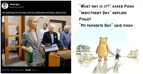 Donald Trump Indictment Day Meme with Winnie the Pooh