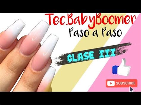 Técnica BabyBoomer paso a paso UÑAS COFFIN YouTube