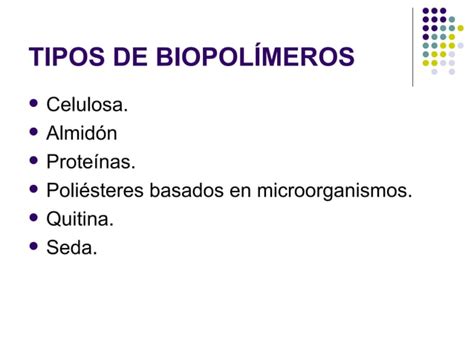 Exposici N Biopolimeros Ppt