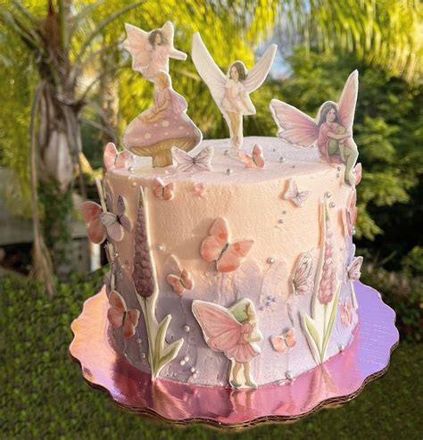 Cake Fairy And Butterfly Fairy Birthday Cake Birthday Parties