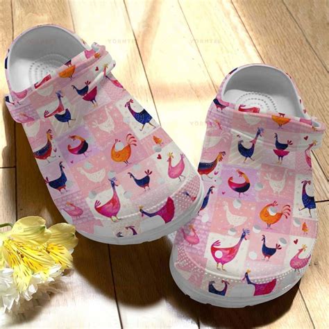 Lovely Chicken Pattern 2 Crocs Classic Clog RobinPlaceFabrics