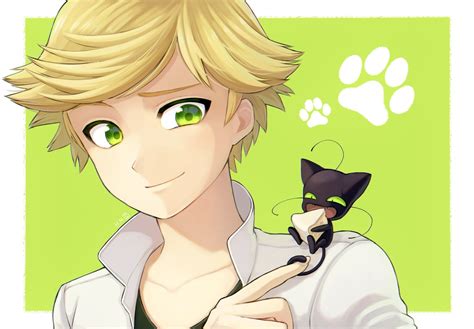 Adrien and Plagg - Miraculous Ladybug Fan Art (44898733) - Fanpop