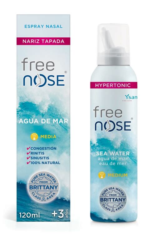 Free Nose Hypertonic Seawater 6 Years Nasal Spray 30 Ml De Ysana