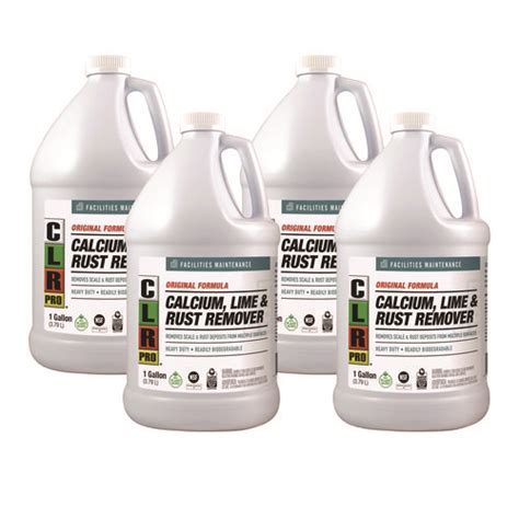 CLR PRO Calcium Lime And Rust Remover 1 Gal Bottle 4 Carton