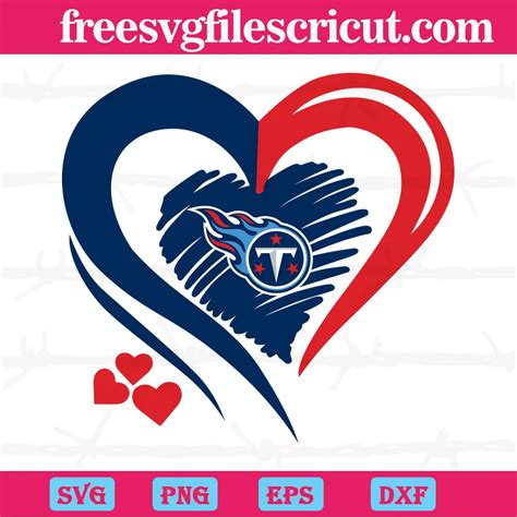 Tennessee Titans Heart Logo Premium Svg Files Free Svg Files For Cricut