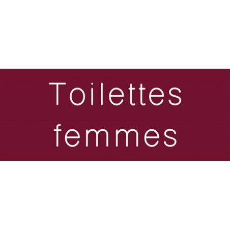 Signalétique gravée Toilettes Femmes Colorée