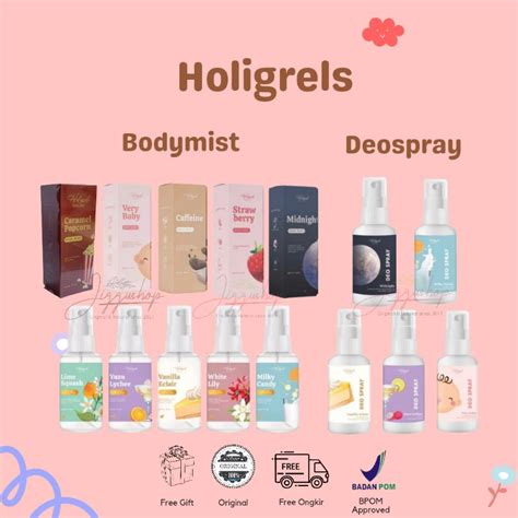 Jual Holigrels Body Mist Deo Spray Perfume Badan Dan Deospray By