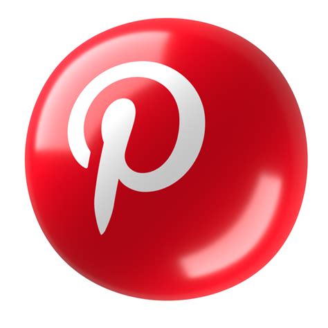 Pinterest 3D Logo 27224006 PNG