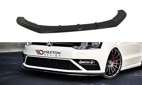 Front Splitter V1 Vw Polo Mk5 Gti Facelift Gloss Black Our Offer