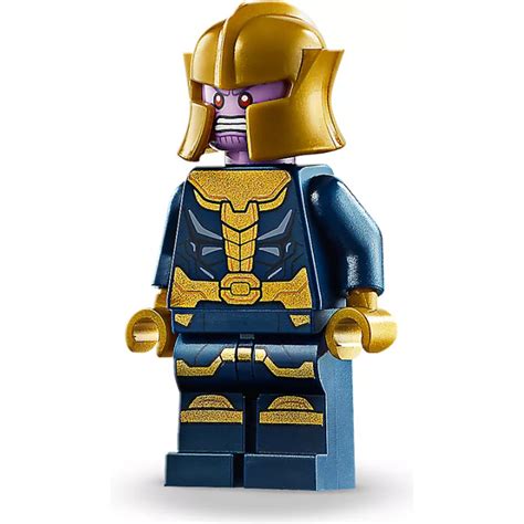 Lego Thanos With Dark Blue Arms And Helmet With Printed Legs Minifigure