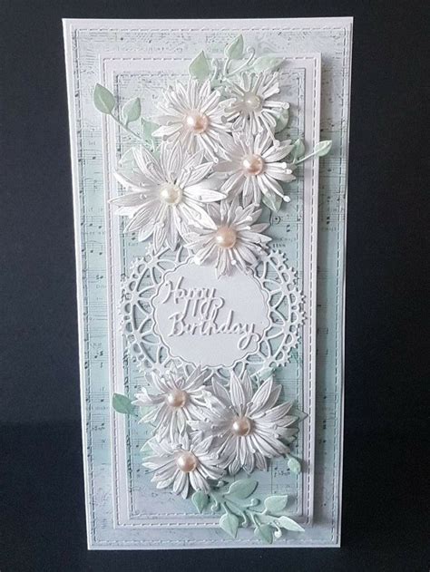 Pin By Susan Devries On Cards Daisy Cards Floral Cards Embossed Cards