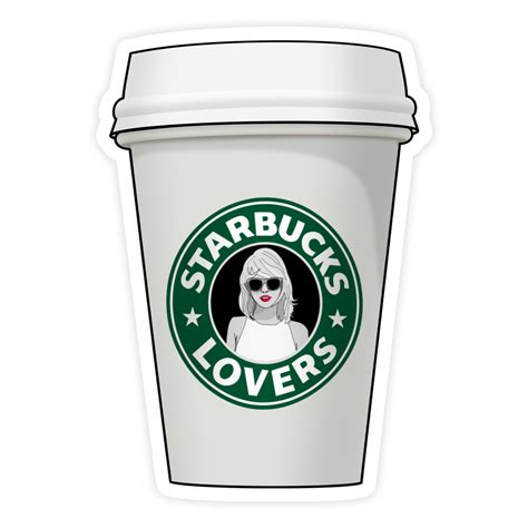 Taylor Swift Starbucks Lovers Cup Sticker – Reverie Goods & Gifts