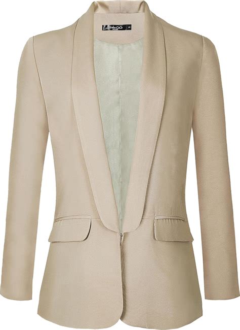 Urban Coco Womens Office Blazer Jacket Open Front