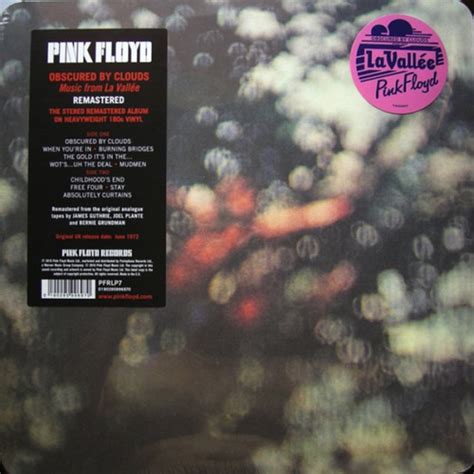 Pink Floyd ‎ Obscured By Clouds Lp Trinásty