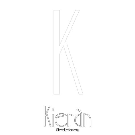 Kieran Free Printable Name Stencils With 6 Unique Typography Styles And