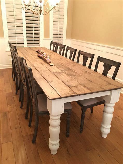 Farmhouse Kitchen Table Plans Rustic Industrial Farmhouse Table