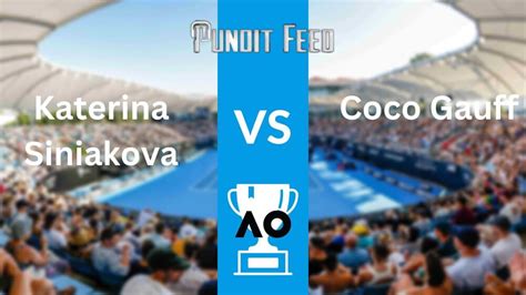 Katerina Siniakova Vs Coco Gauff Prediction And Odds Australian Open