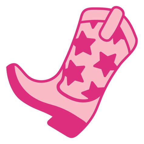 Design Png E Svg De Bota De Cowboy Rosa Com Estrelas Para Camisetas