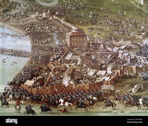 War Of Spanish Succession 1701 1714 Battle Of Turin 1706 Painting