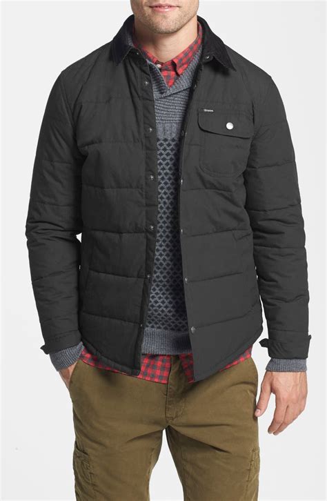 Brixton Cass Quilted Shirt Jacket With Corduroy Collar Nordstrom