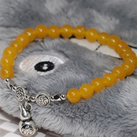 New Arrival Special Design Mm Natural Yellow Chalcedony Jades Stone