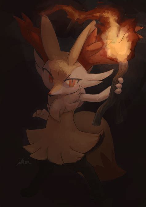 Braixen Pokemon Drawn By Ikei Danbooru