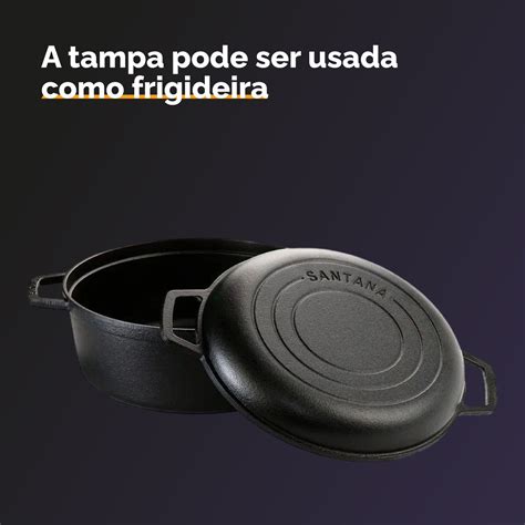 Panela de Ferro Panela Caçarola Frigideira de ferro fundido DUO