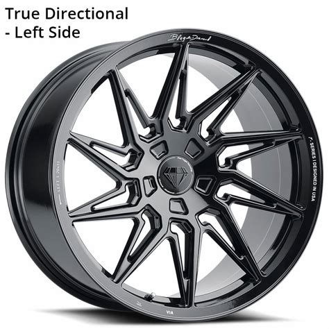 Staggered Blaque Diamond Wheels Bd F Gloss Black True Directional