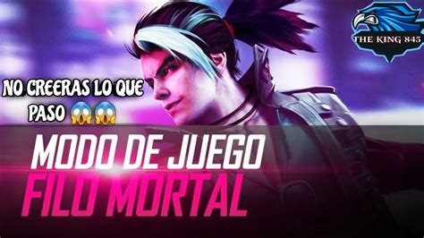 Jugando El Nuevo Modo De Juego Filo Mortal Termina Mal YouTube