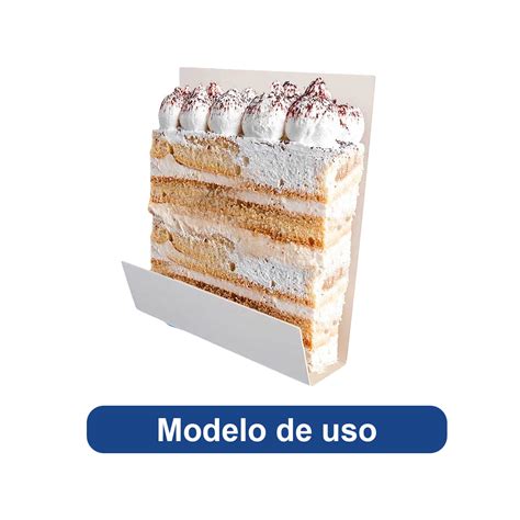 Kit Embalagem Para Fatias De Bolo Slice Cake 5 Unidades