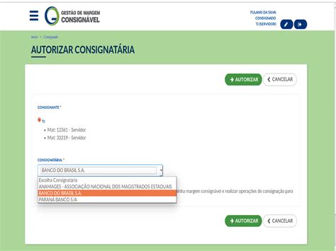 Sistema De Gestão De Margem Consignável Consignado Como Autorizo