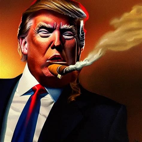 Trump Smoking Weed Stable Diffusion