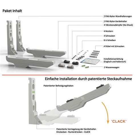 Wandkonsole Spirit Xl Plus Wandhalterung F R Split Klimaanlage Aus