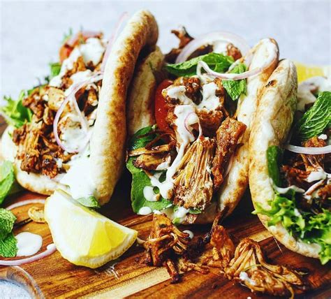 Pulled Jackfruit Gyros 😋 Check Out My Feed For A Short Vid On How Easy