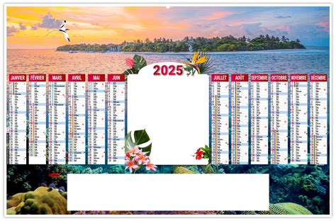 Calendrier Personnalisable Effacable Tropic X Calendriers