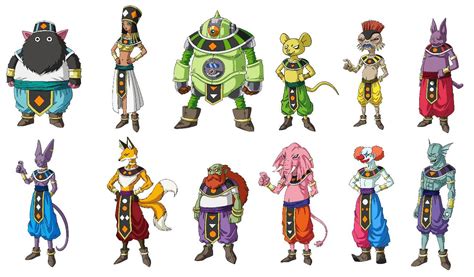 Dioses Destructores De Los 12 Universos Dragon Ball Super Dragon