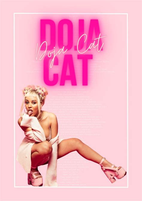 Doja Cat Pink Vegas Lyric Print