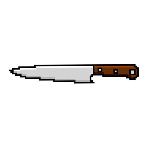 Pixel Art Knife Design Vector 22044019 Vector Art At Vecteezy