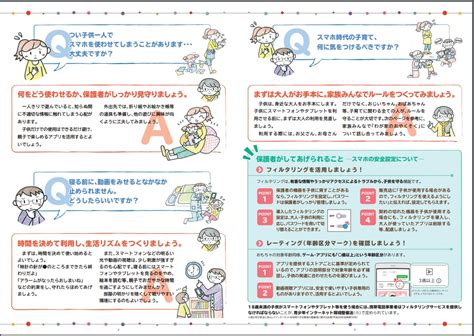 内閣府：低年齢層の子供の保護者向け普及啓発リーフレット 「スマホ時代の子育て～悩める保護者のためのqanda～」が公表されました Npo法人