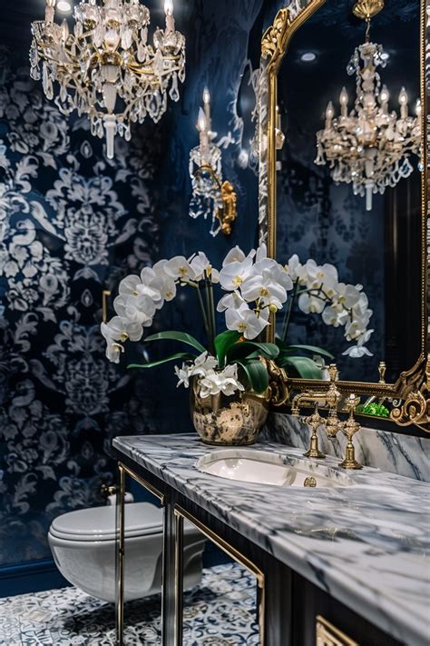 Luxury Redefined Tour A Vintage Style Bathroom With Marble And Gold