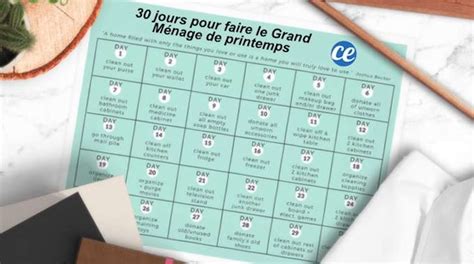 Relevez Le Défi 30 Jours Pour Faire Le Grand Ménage De Printemps Dans