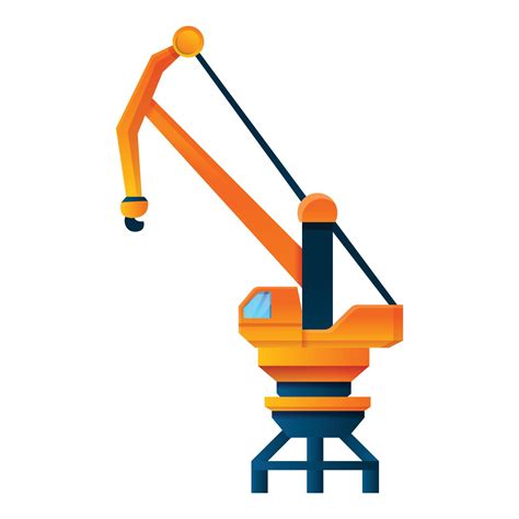 Industrial Crane Icon Cartoon Style Vector Art At Vecteezy