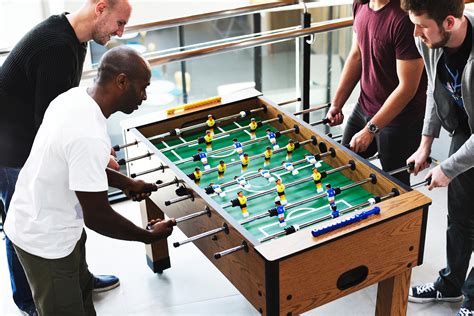 Closeup Of Foosball Table Figures Free Stock Photo 384358