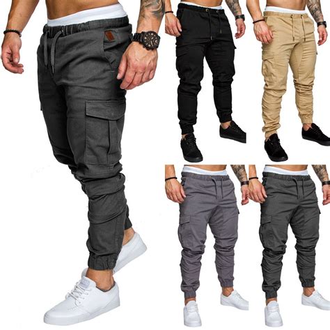 Moda Pantalones Cargo Tipo Joggers Cortos Para Hombres Rocic